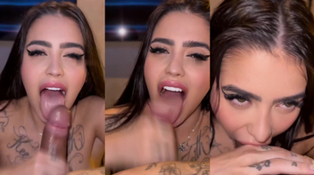 Mc Mirella chupando pau de forma bem gostosa