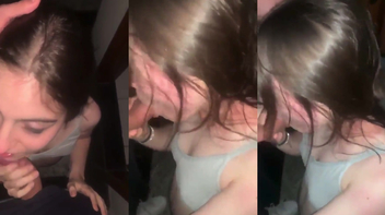 Novinha gata caiu na net chupando pau do primo rico