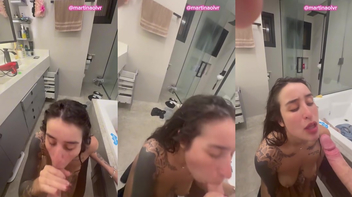 Martina Oliveira boquete guloso no pornô do privacy